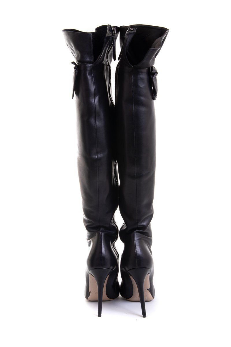 Valentino Black Over-The-Knee Boots SZ 41