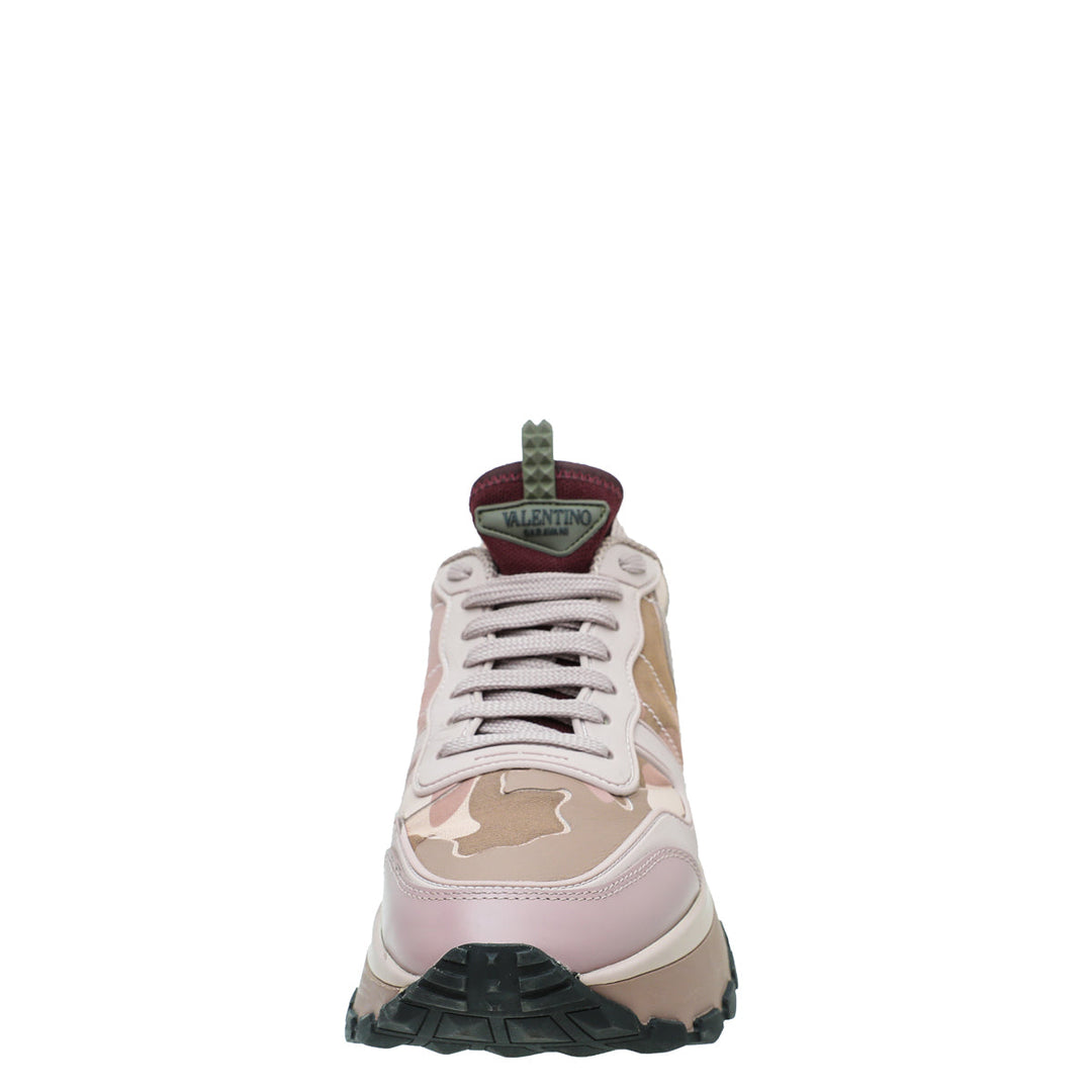 Valentino Bicolor Camo Rockrunner Platform Sneakers 38.5