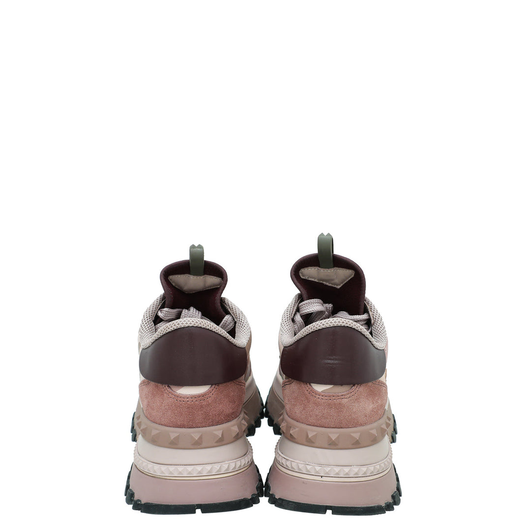 Valentino Bicolor Camo Rockrunner Platform Sneakers 38.5