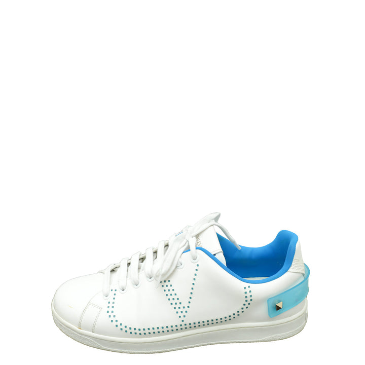 Valentino Bicolor Rockstud Backnet Sneaker 40