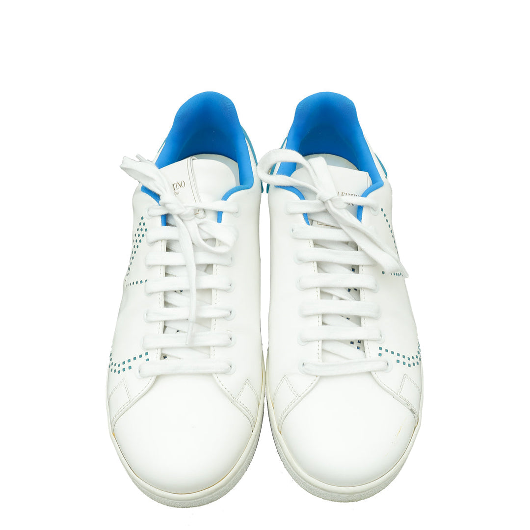 Valentino Bicolor Rockstud Backnet Sneaker 40