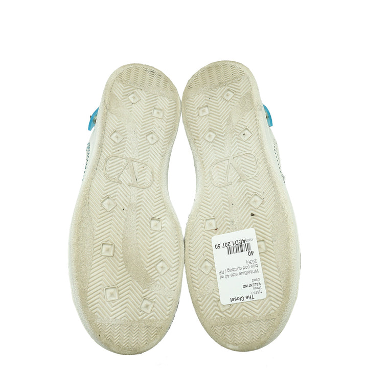 Valentino Bicolor Rockstud Backnet Sneaker 40