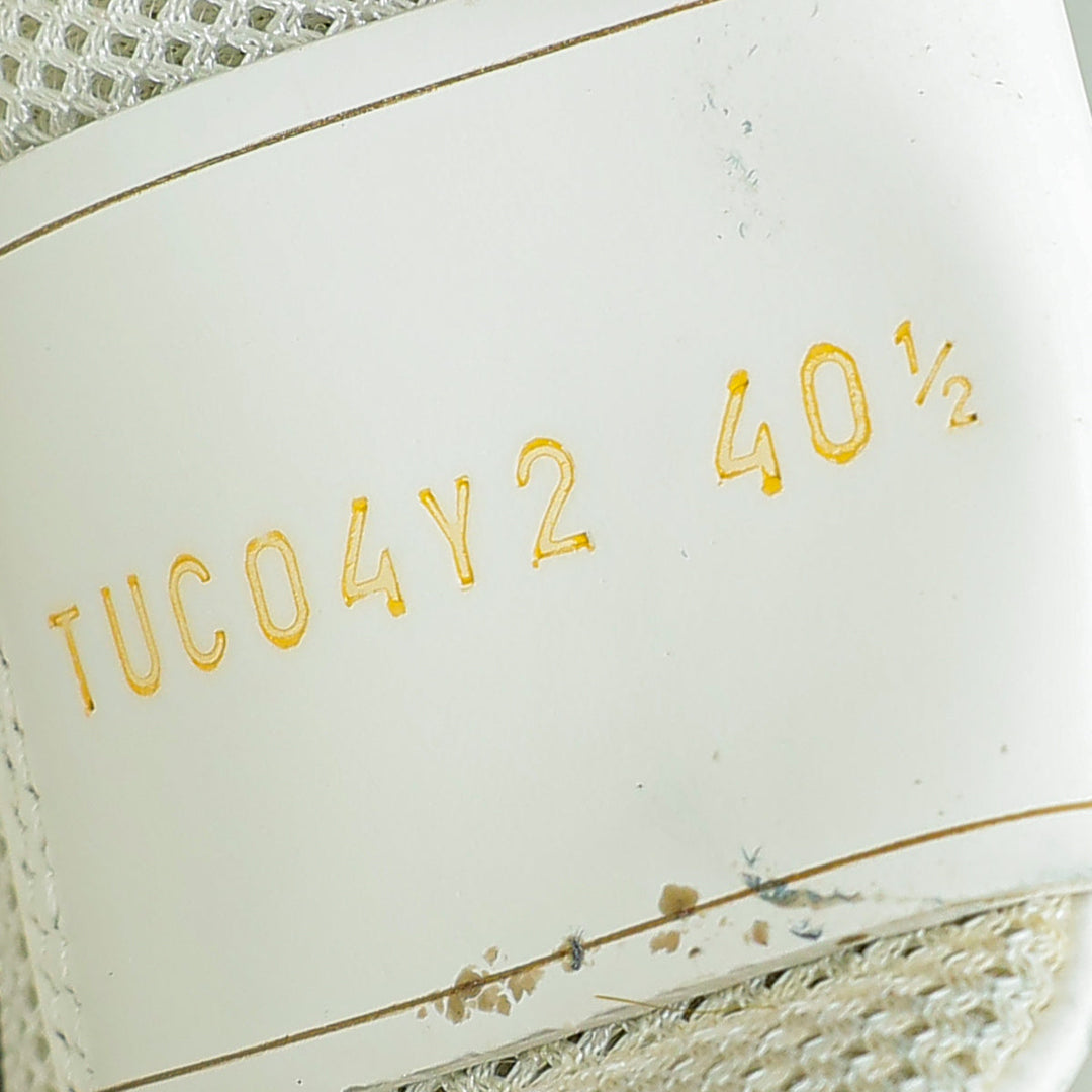 Valentino White Rockstud Backnet Sneaker 40.5