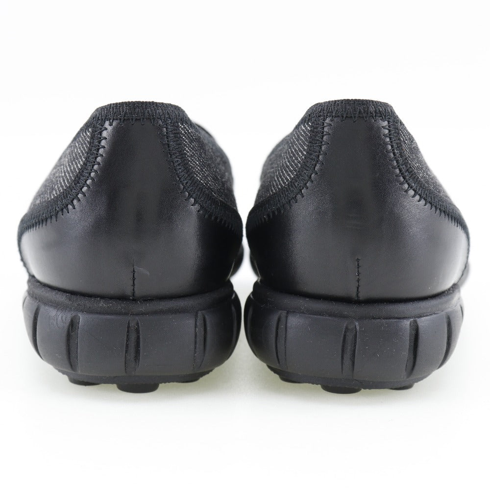 Top Quality Chanel Denim Coco Button Loafers Black