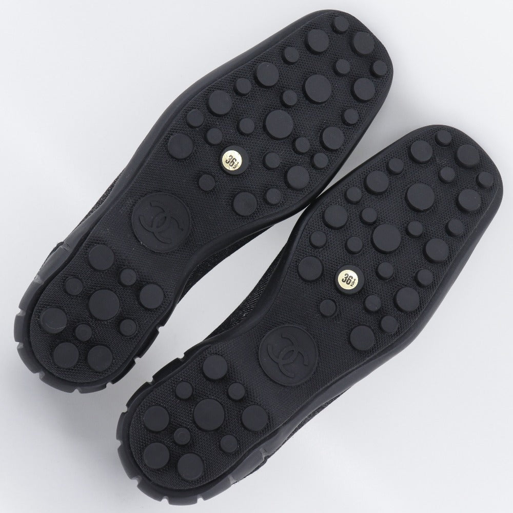 Top Quality Chanel Denim Coco Button Loafers Black