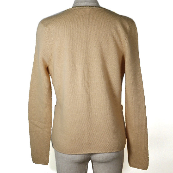 Top Quality Chanel Piping Cardigan Cashmere/Polyester