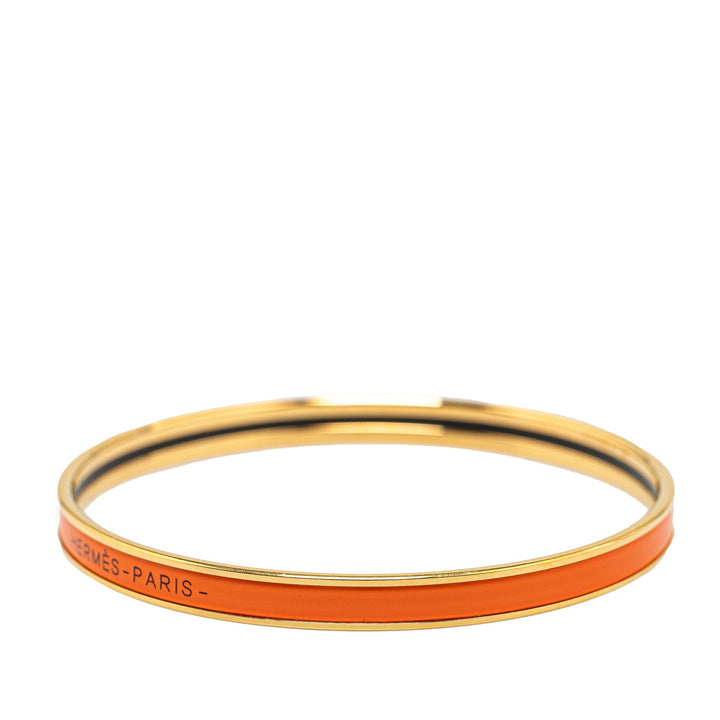 Top quality Hermes Extra Narrow Uni Enamel Bangle 70 Costume Bracelet
