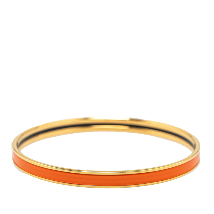 Top quality Hermes Extra Narrow Uni Enamel Bangle 70 Costume Bracelet