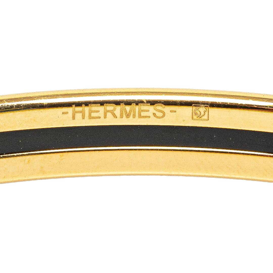 Top quality Hermes Extra Narrow Uni Enamel Bangle 70 Costume Bracelet