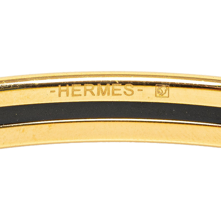 Top quality Hermes Extra Narrow Uni Enamel Bangle 70 Costume Bracelet