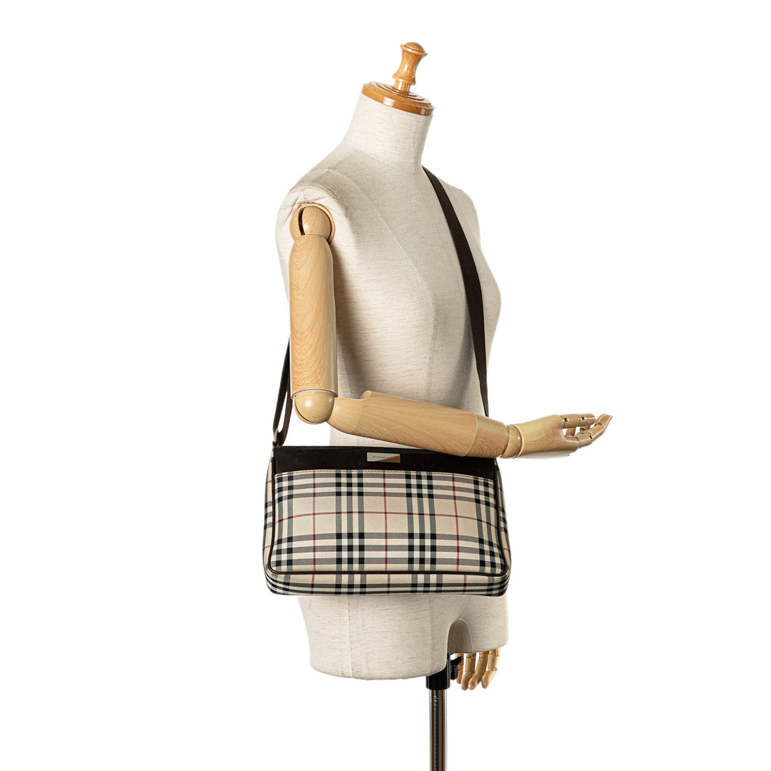 BURBERRY House Check Canvas Crossbody Crossbody Bag