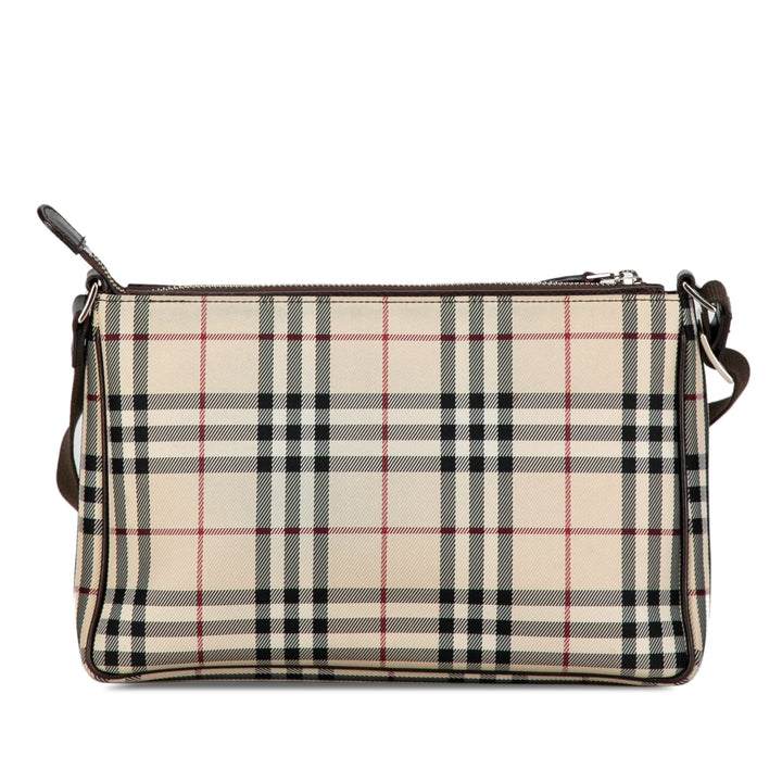 BURBERRY House Check Canvas Crossbody Crossbody Bag