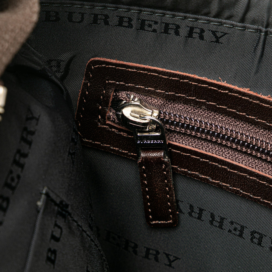 BURBERRY House Check Canvas Crossbody Crossbody Bag