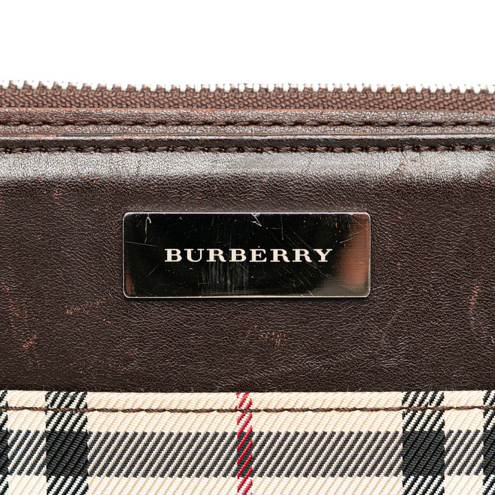 BURBERRY House Check Canvas Crossbody Crossbody Bag