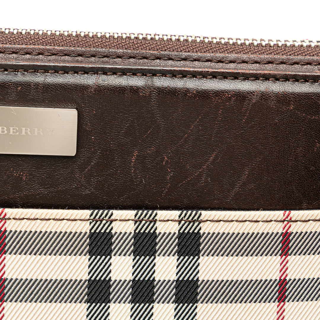 BURBERRY House Check Canvas Crossbody Crossbody Bag
