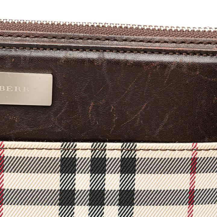BURBERRY House Check Canvas Crossbody Crossbody Bag