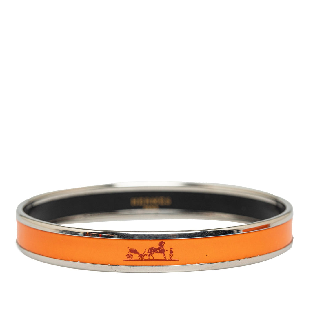 Top quality Hermes Caleche Narrow Enamel Bangle Costume Bracelet