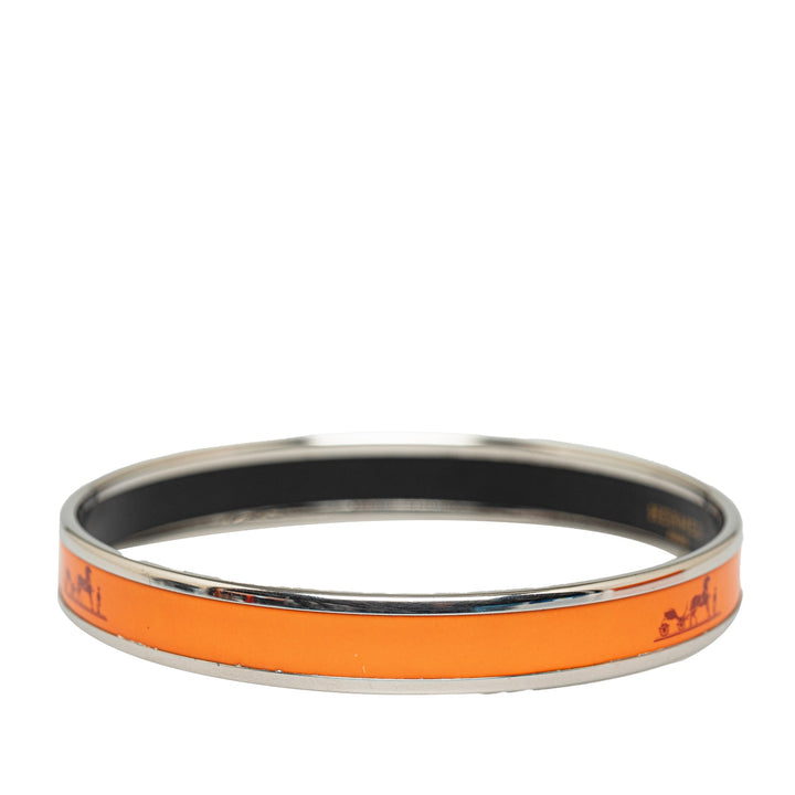 Top quality Hermes Caleche Narrow Enamel Bangle Costume Bracelet