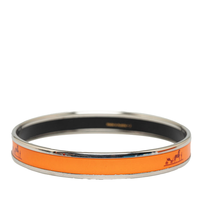 Top quality Hermes Caleche Narrow Enamel Bangle Costume Bracelet