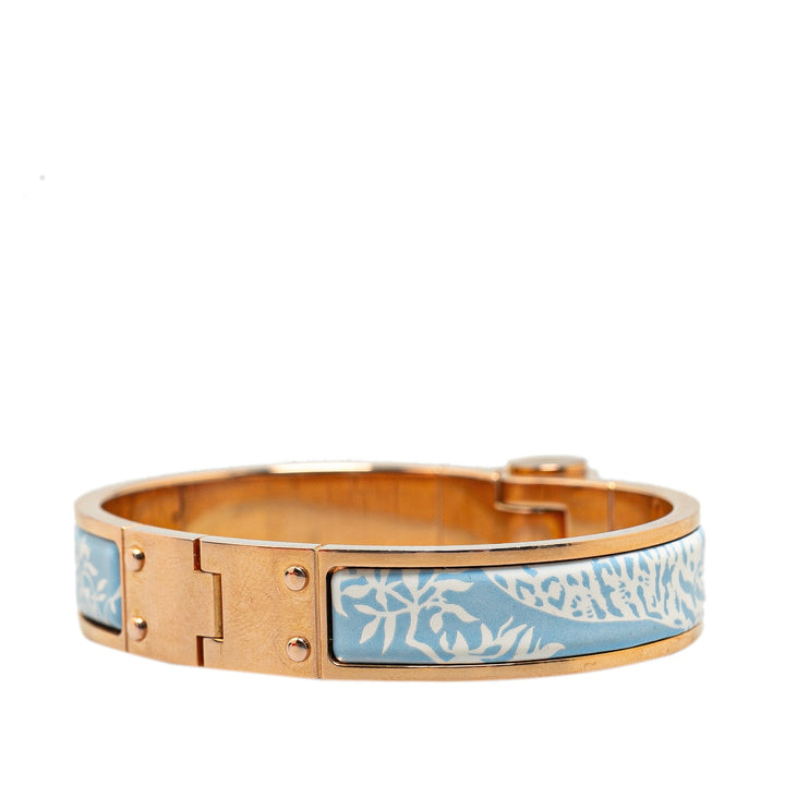 Top quality Hermes Narrow Enamel Tendresse Feline Tattoo Charniere Bracelet S Costume Bracelet
