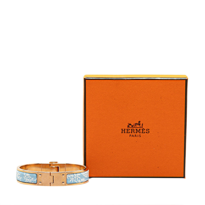 Top quality Hermes Narrow Enamel Tendresse Feline Tattoo Charniere Bracelet S Costume Bracelet