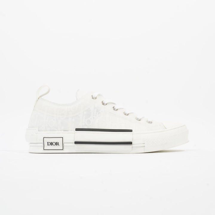 Christian Dior B23 Low Top Sneakers White Canvas EU 42 UK 8