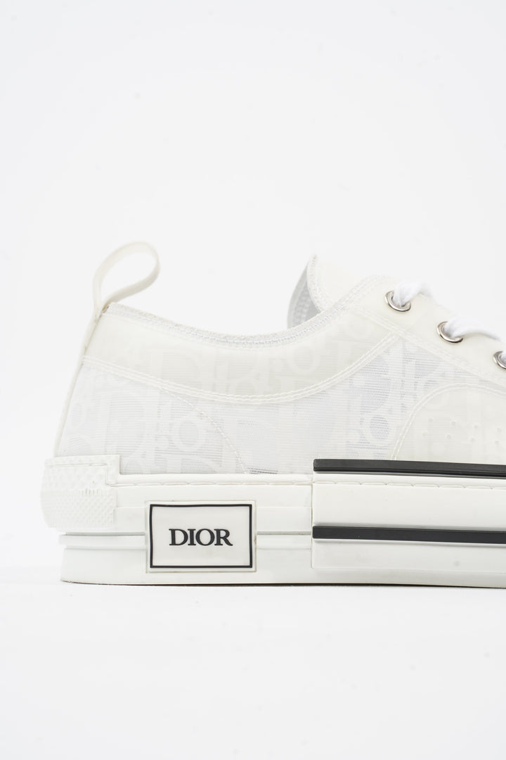 Christian Dior B23 Low Top Sneakers White Canvas EU 42 UK 8