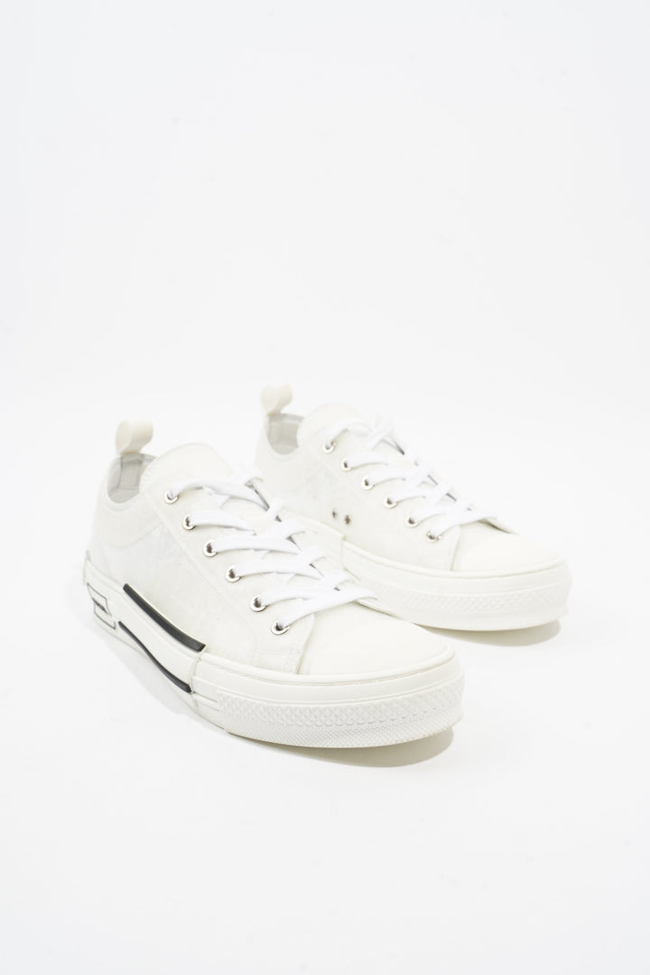Christian Dior B23 Low Top Sneakers White Canvas EU 42 UK 8
