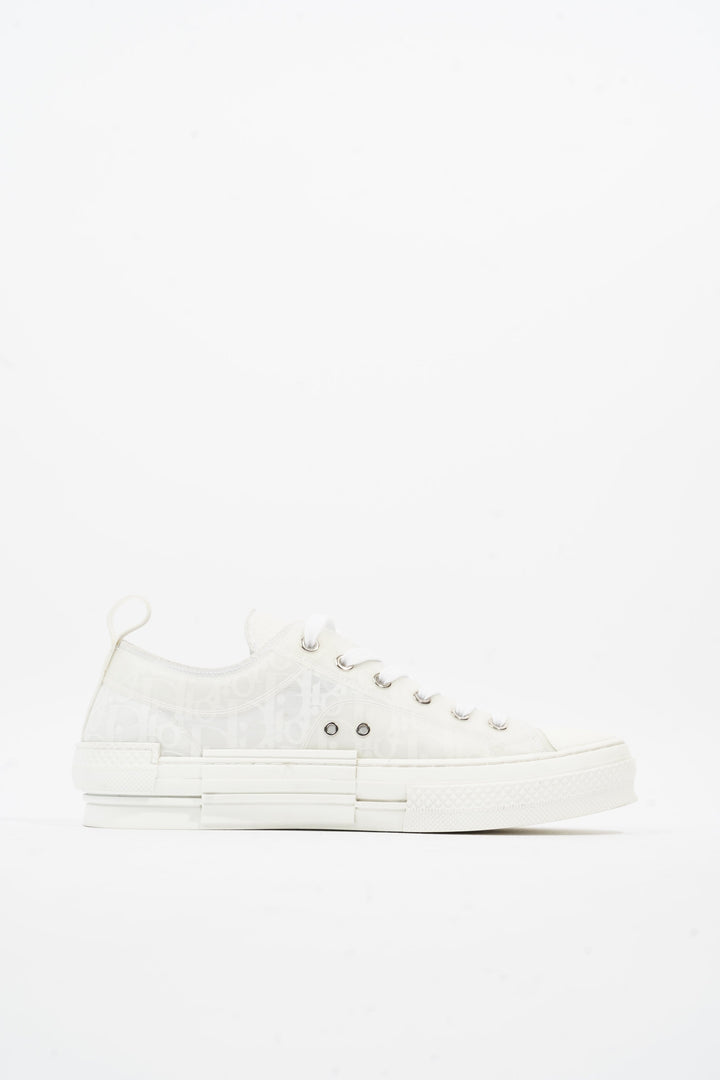 Christian Dior B23 Low Top Sneakers White Canvas EU 42 UK 8