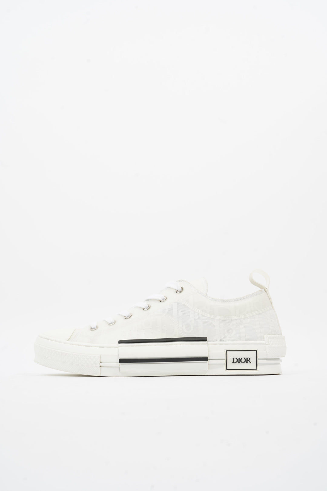 Christian Dior B23 Low Top Sneakers White Canvas EU 42 UK 8