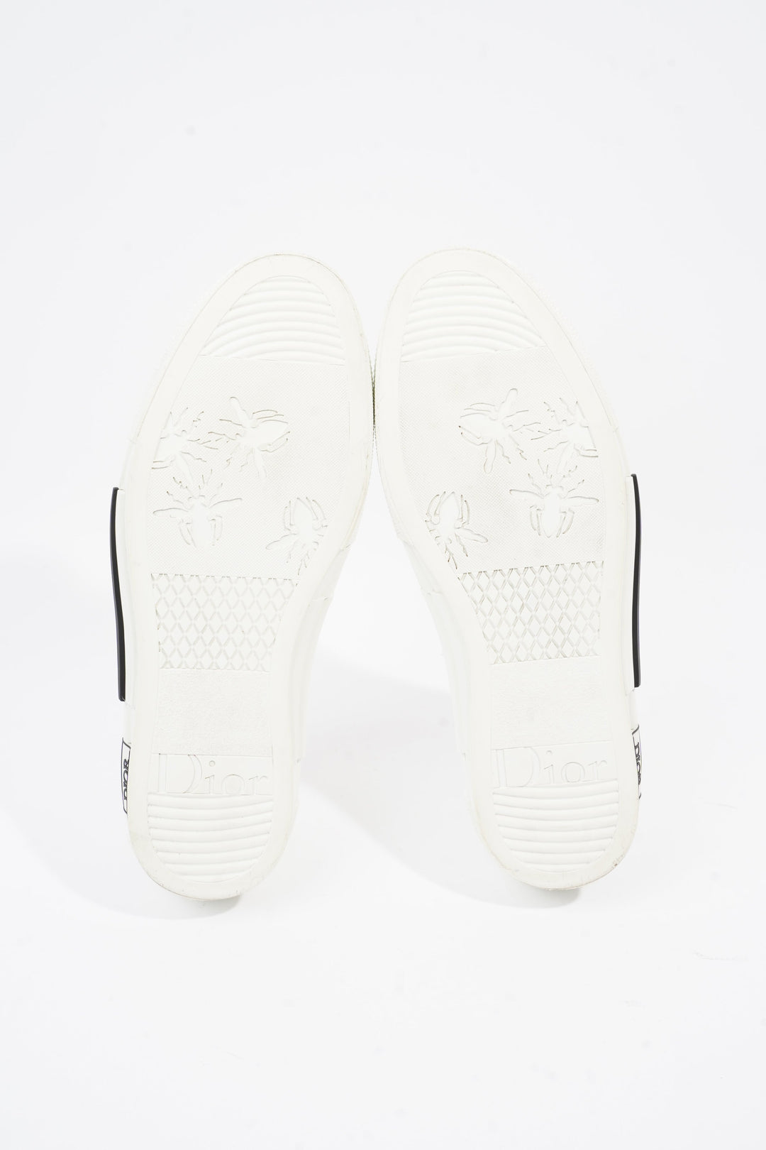 Christian Dior B23 Low Top Sneakers White Canvas EU 42 UK 8