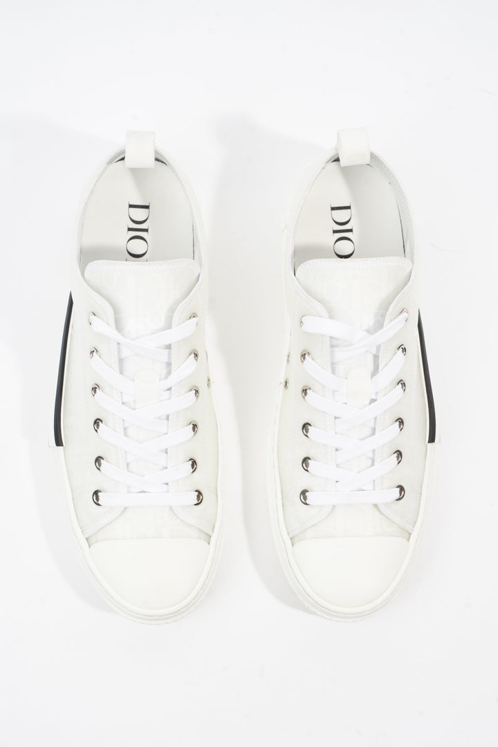 Christian Dior B23 Low Top Sneakers White Canvas EU 42 UK 8