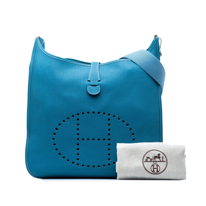 Top quality Hermes Clemence Evelyne II TGM Crossbody Bag