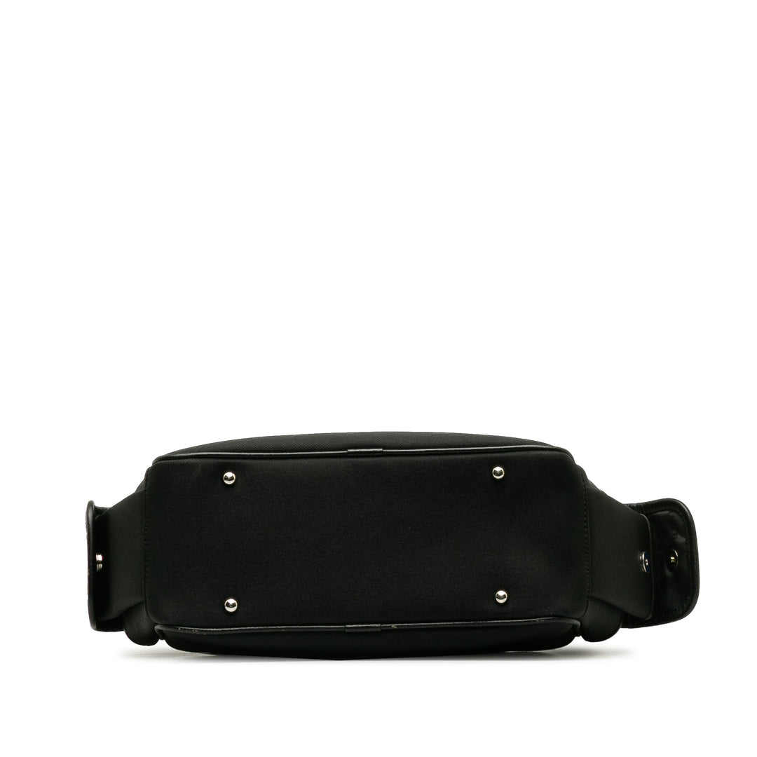 BURBERRY Leather-Trimmed Nova Check Handbag