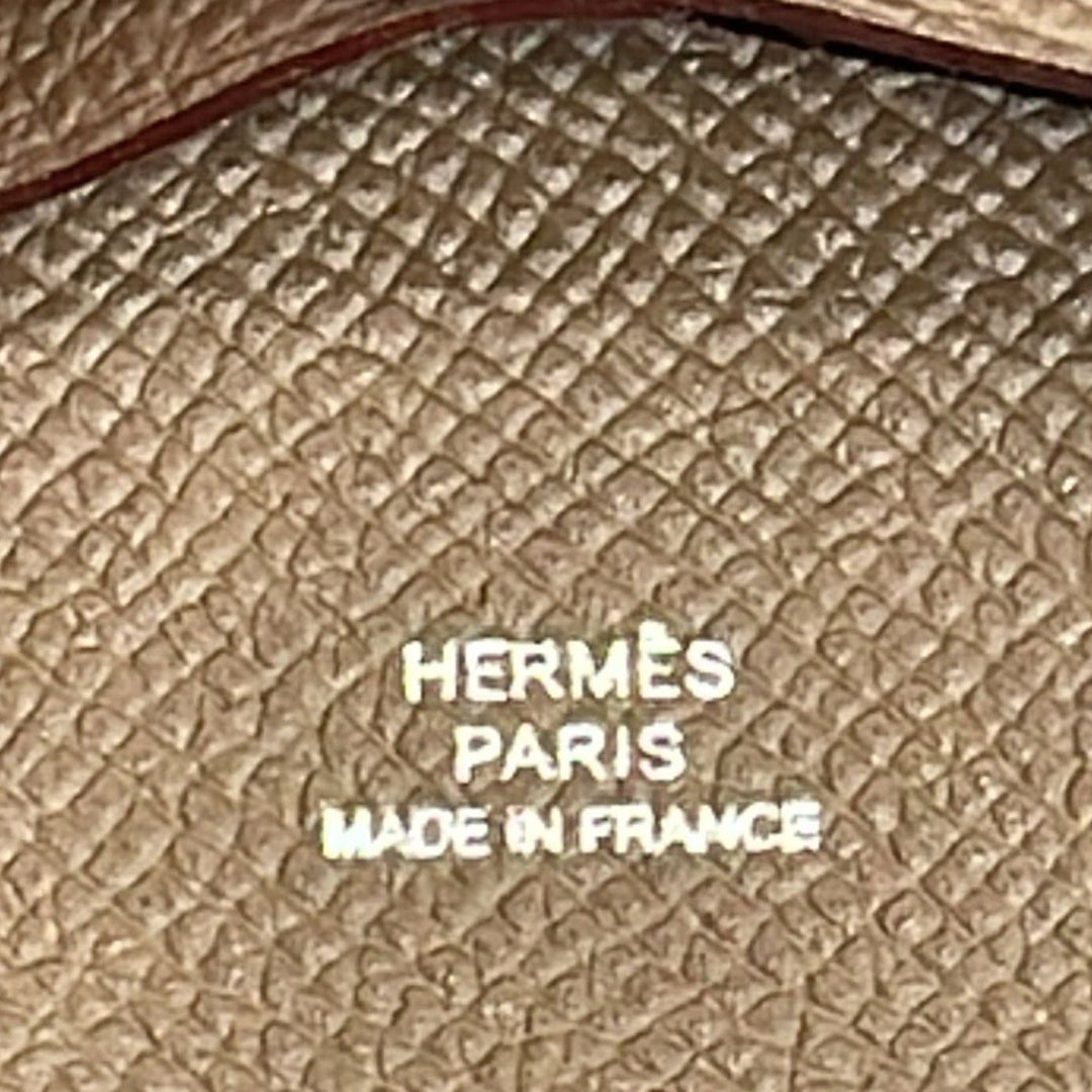 Top quality Hermes Bastia Change Purse Epsom Leather Wallet Etoupe