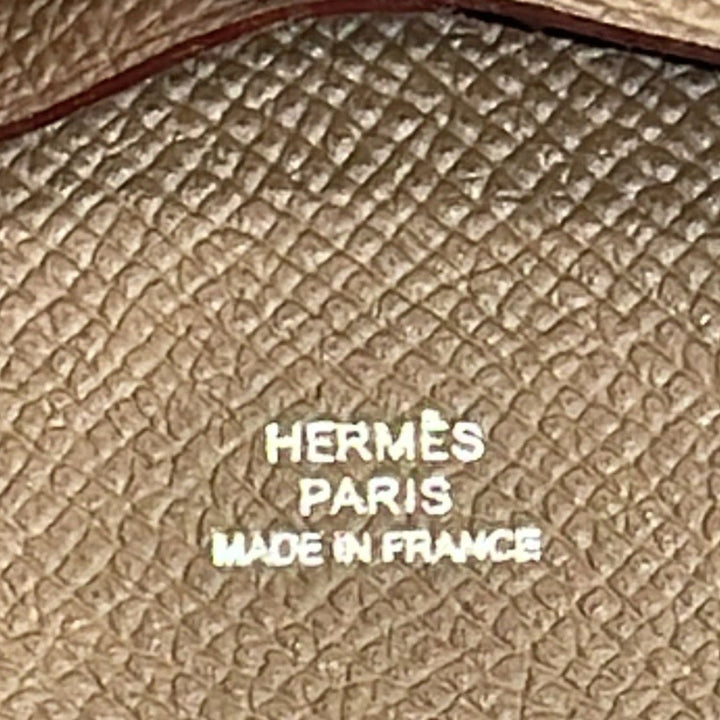 Top quality Hermes Bastia Change Purse Epsom Leather Wallet Etoupe