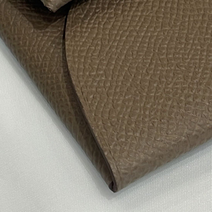 Top quality Hermes Bastia Change Purse Epsom Leather Wallet Etoupe