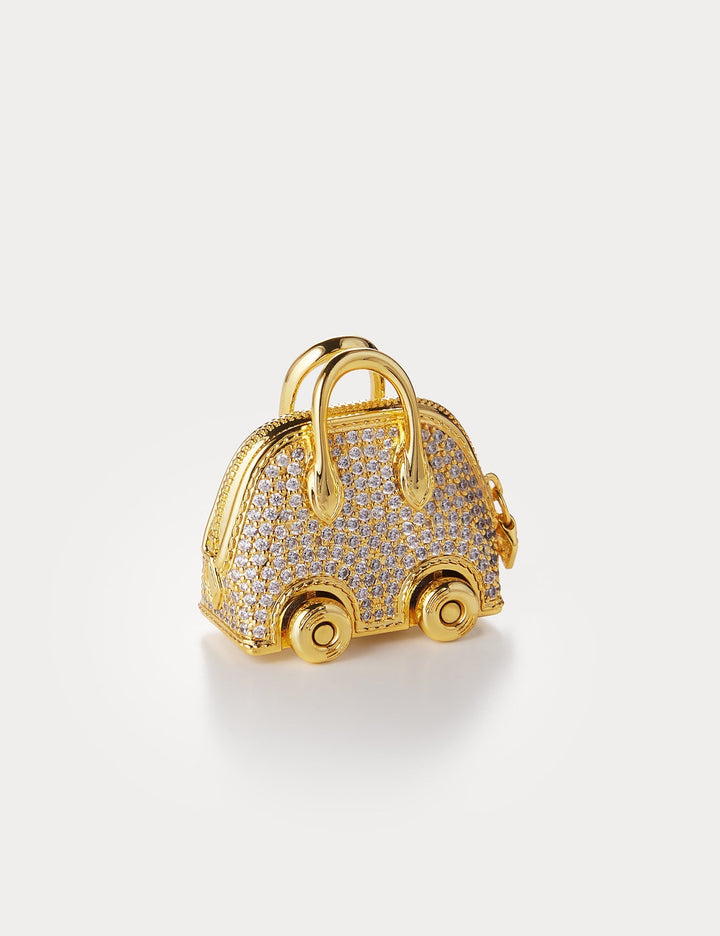 Sparkle Gold—Bolide On Wheels Bag Charm