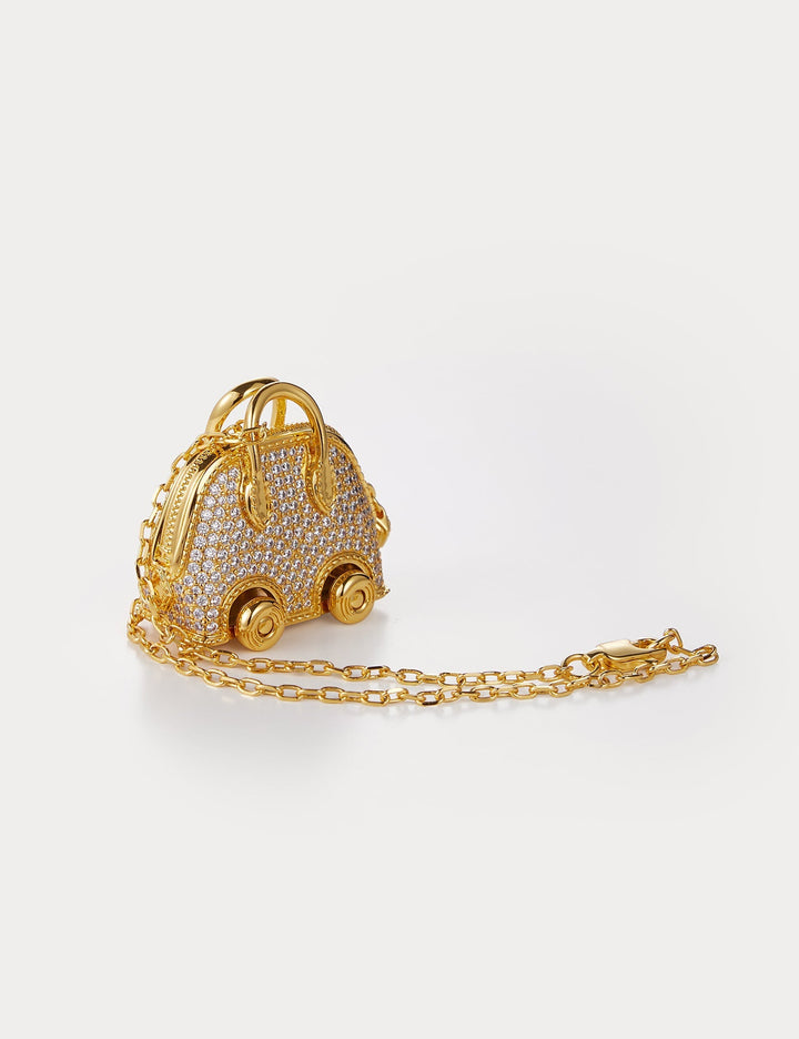 Sparkle Gold—Bolide On Wheels Bag Charm
