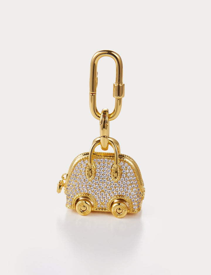 Sparkle Gold—Bolide On Wheels Bag Charm
