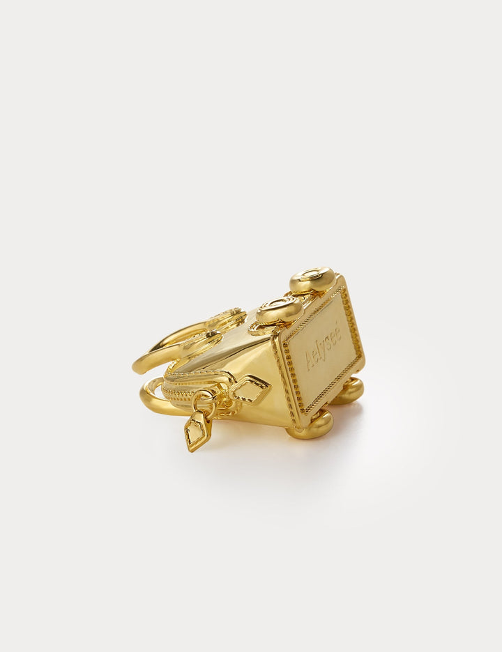 Classic Gold—Bolide On Wheels Bag Charm