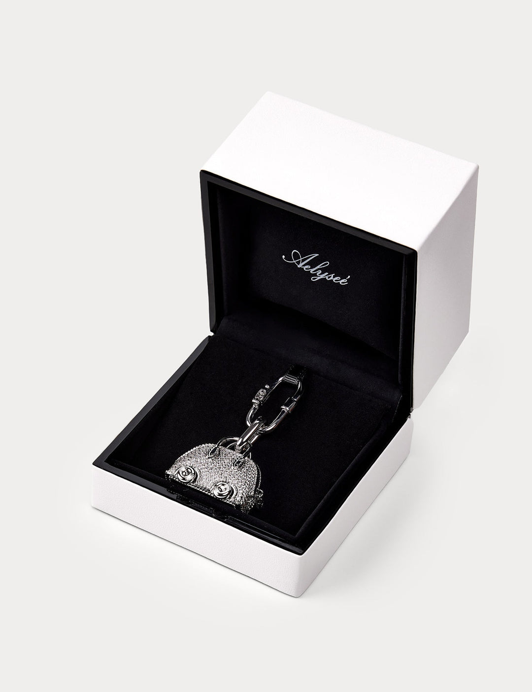 Sparkle Silver—Bolide On Wheels Bag Charm