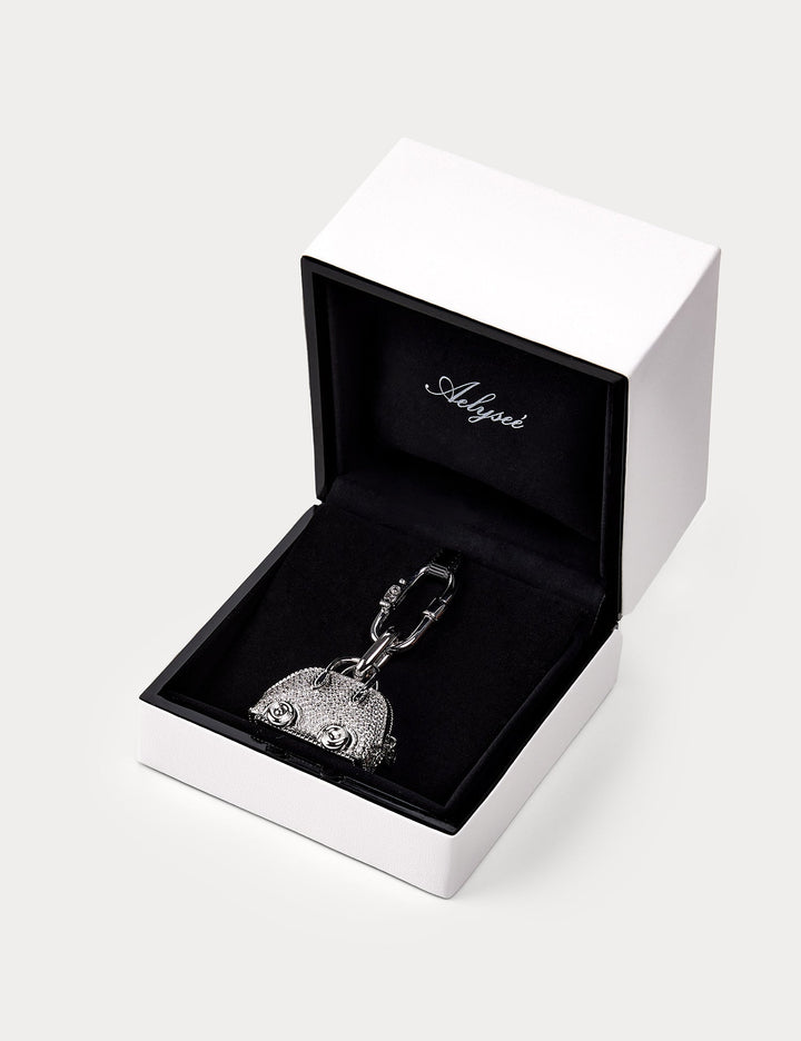 Sparkle Silver—Bolide On Wheels Bag Charm