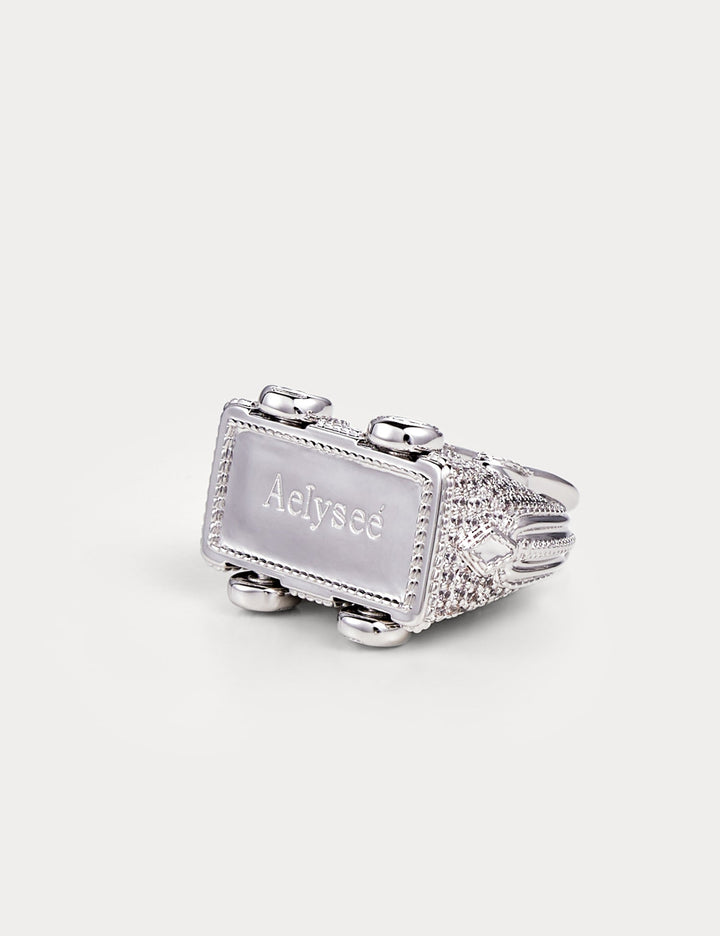 Sparkle Silver—Bolide On Wheels Bag Charm