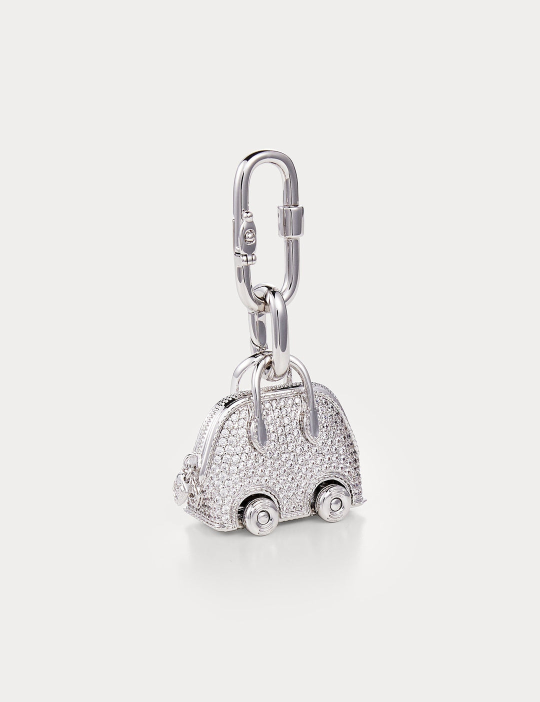 Sparkle Silver—Bolide On Wheels Bag Charm