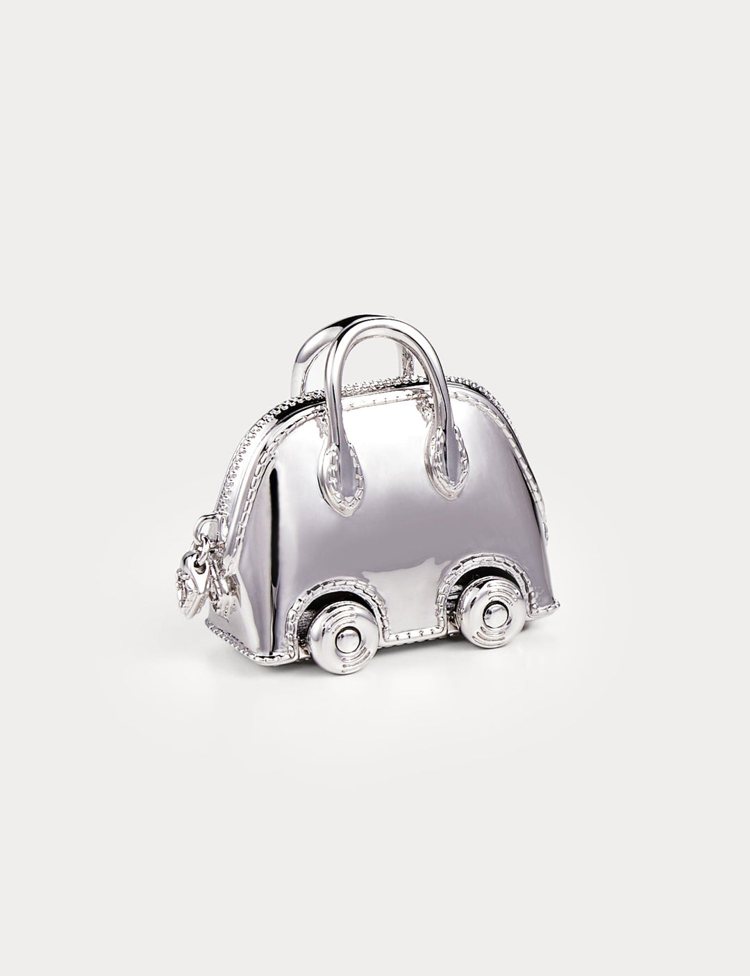 Classic Silver—Bolide On Wheels Bag Charm