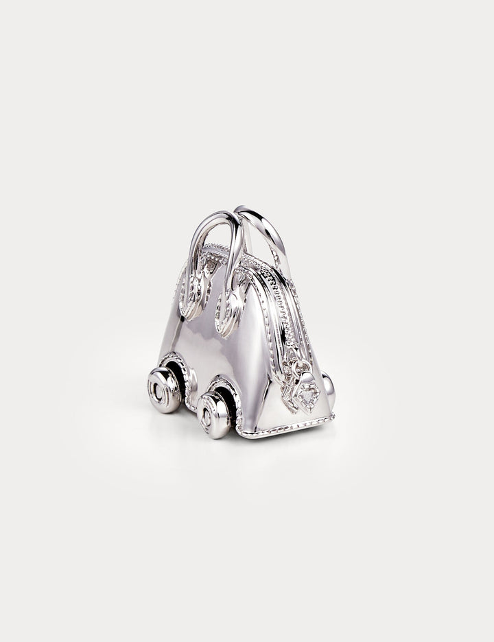 Classic Silver—Bolide On Wheels Bag Charm