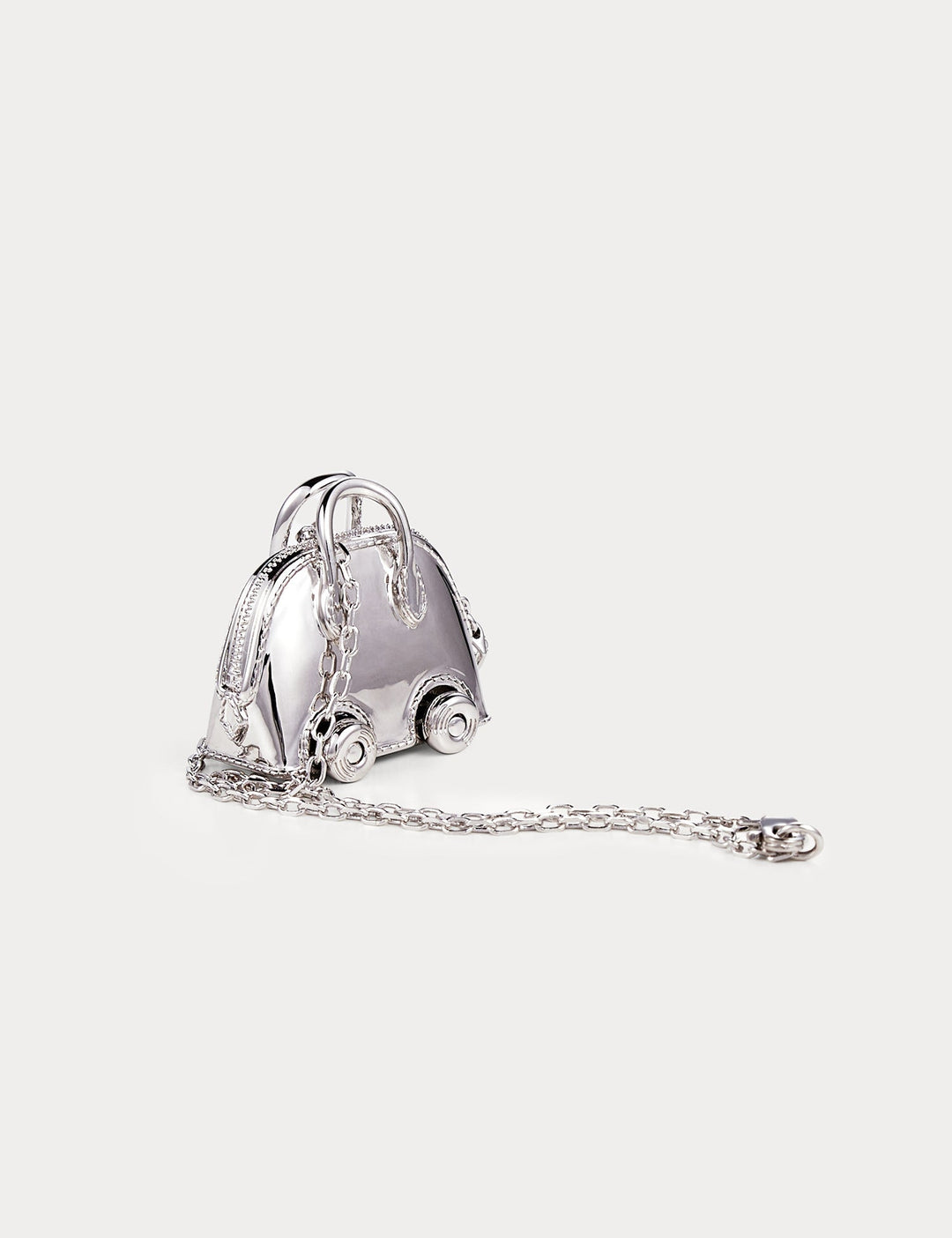 Classic Silver—Bolide On Wheels Bag Charm
