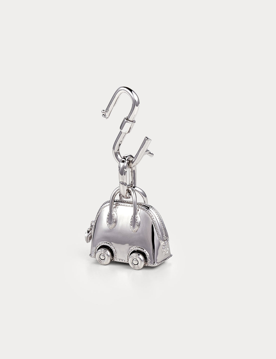 Classic Silver—Bolide On Wheels Bag Charm