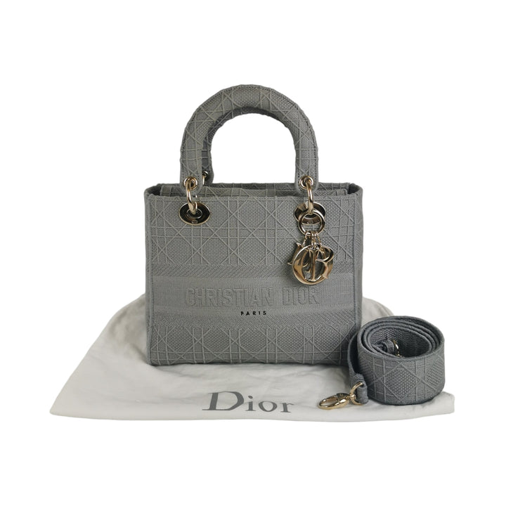 Top quality Dior Lady D-Lite Medium Grey